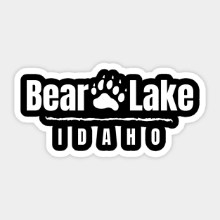 Bear Lake Idaho Bear Paw Sticker